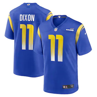 mens nike riley dixon royal los angeles rams game player je